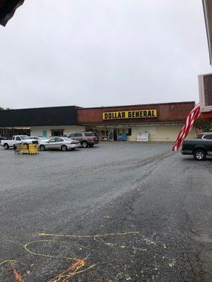 Dollar General View from Parking Lot