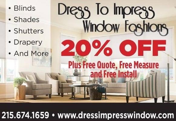 Dress To Impress Window Fashions