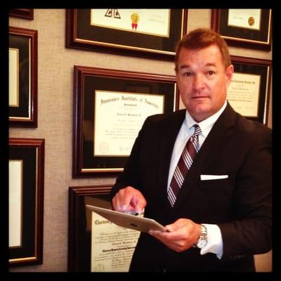Gene working in his office