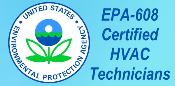 HVAC EPA CERTIFIED
