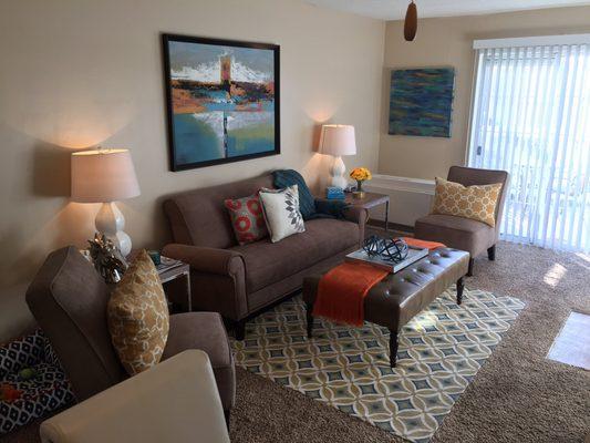 The Edge at Olathe living room...