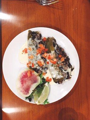 Vegetarian rellenos.