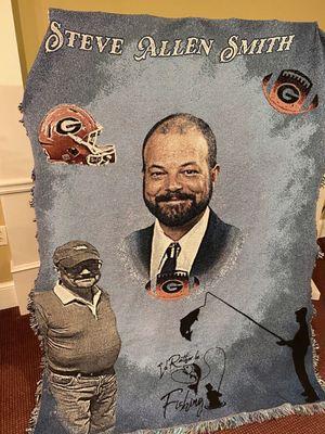 They prepared and designed this blanket to comfort my sisters and I long after the service was over with.