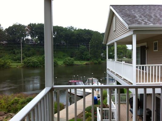 Boat dock in the backyard...