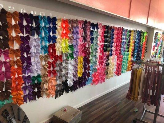 hair bows, headband bows, cheer bows