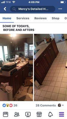 Mercy's detailed house cleaning