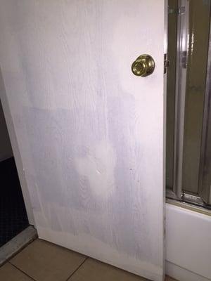 Bathroom door in room 22 wow really?