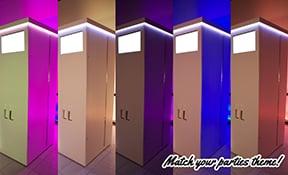 Our sleek, trendy, modern photo booth