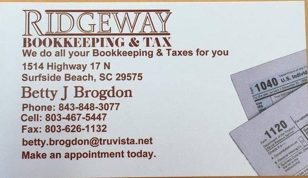 Ridgeway Bookkeeping and Tax