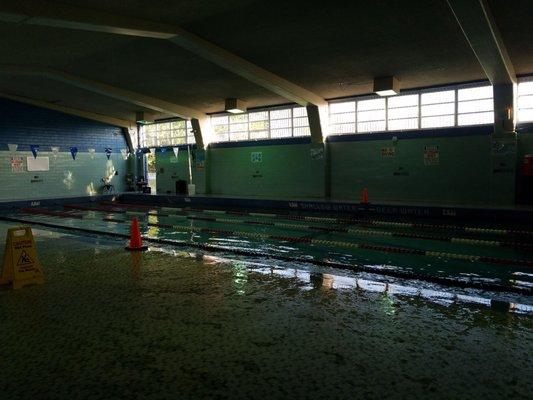 Attucks Middle School. Free swimming lessons through the City of Houston.