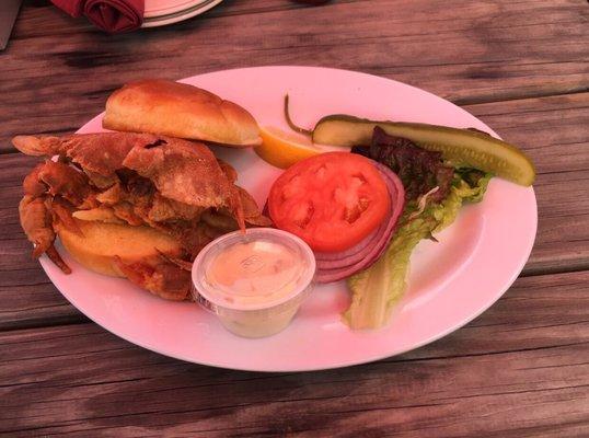 Soft Shell Crab Sandwich.
