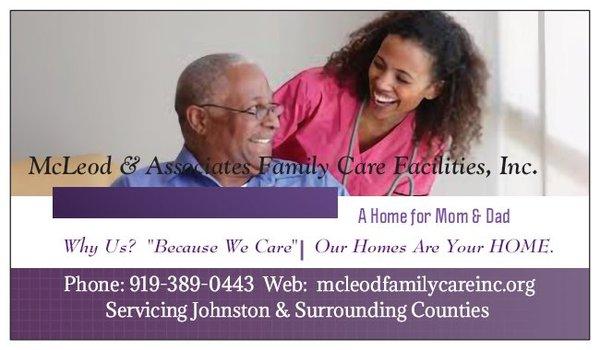 McLeod & Associates Family Care Facilities, Inc.