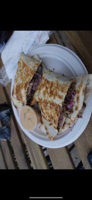 Brisket quesadilla