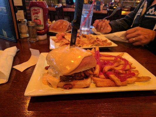 Look better than it tasted no flavor, fries where good