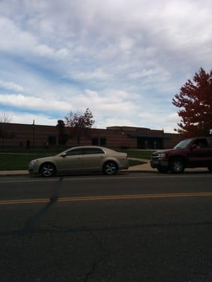 Back part of the school