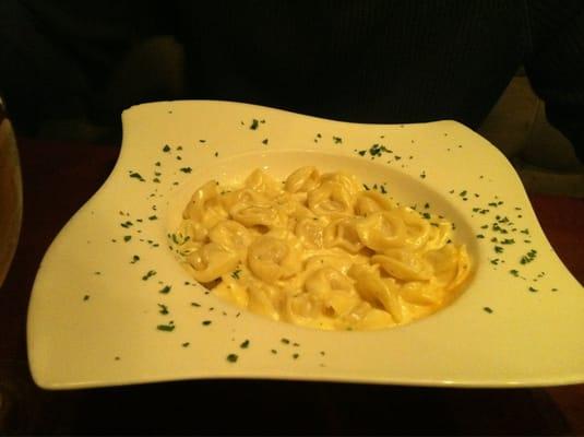 Tortellini with Alfredo sauce