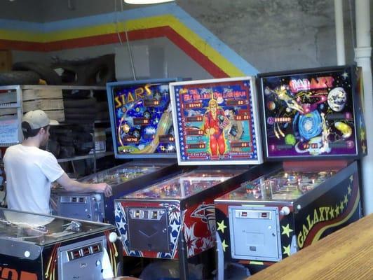 some of the pinball machines