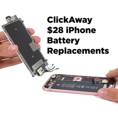 iPhone Battery Replacement https://clickaway.com/cell-phone-repair/cell-phone-battery-replacement/