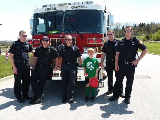 Central Campbell Fire Department at the Crossroads Elementary School Carnival.