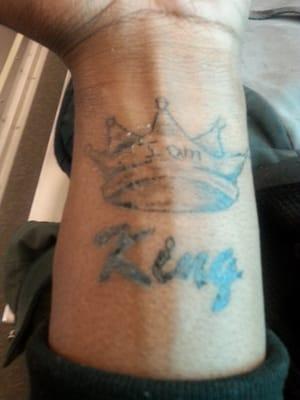 I went there to get this tattoo on my birthday on 10/10/14 and this is the result. They are clean but , the guy horrible.