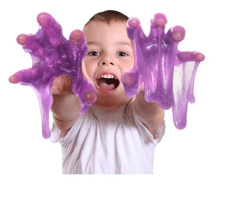 Kids get to make slime at our birthday parties! Don't worry, we won't let your kids get messy :-)