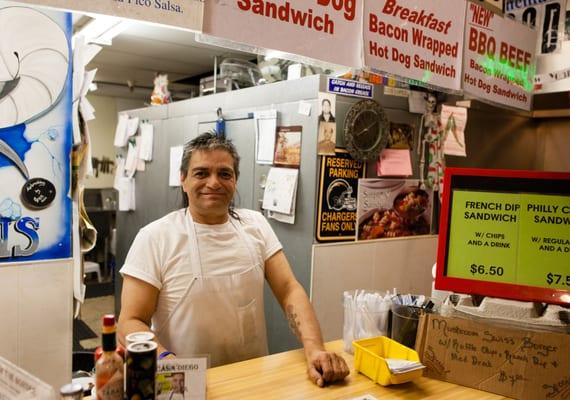 Louie, the owner and operator of Louie's Casa Diego.