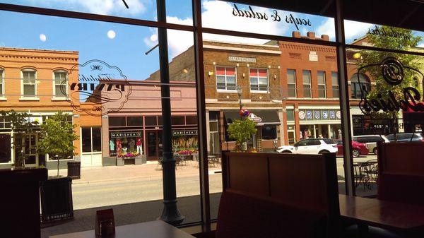 A view of Marishka's from across the street.