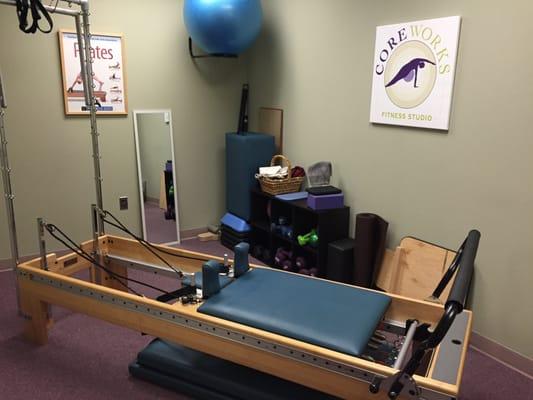 Private Pilates reformer room