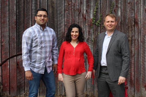 Drs. Aziz, Saba and Allafi from left to right