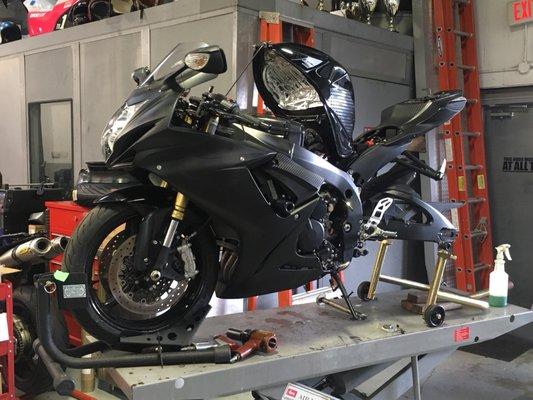 Chain, sprockets, and tire change