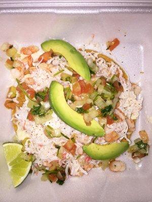 Tried the Seafood Tostada today, only negative was so much straight up mayonnaise holding all of that on there.