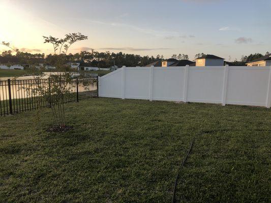 Side view from backyard