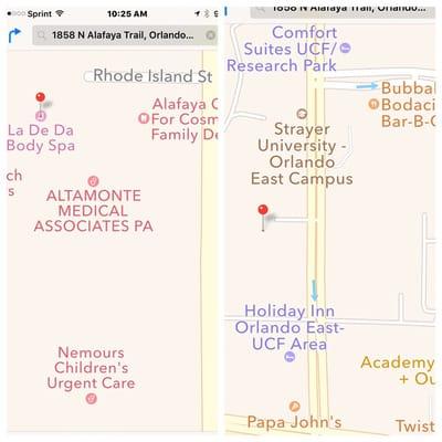 A snapshot of where we are near the intersection of East Colonial and Alafaya Trail.