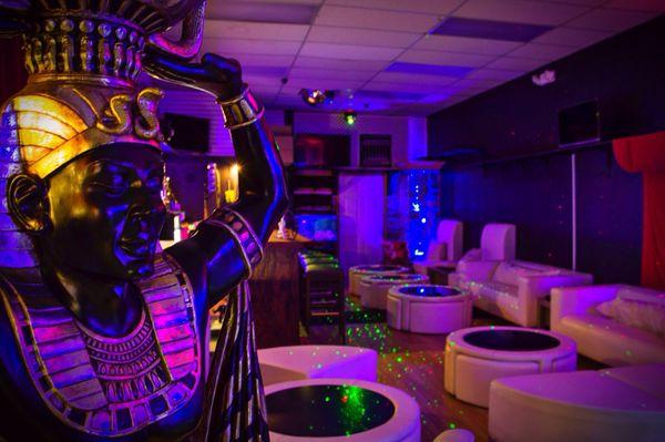 Fun hookah lounge area