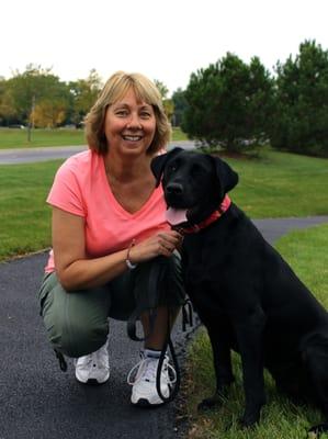 You know Mary's business name, Walk With Mary? Well, when she is taking care of me, it should be called, Maggie Walks Mary!