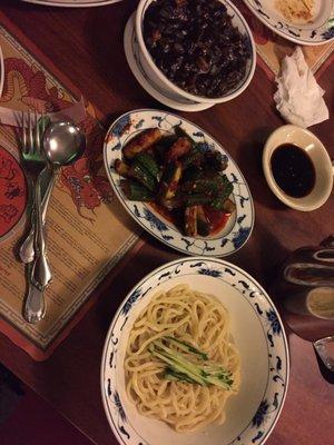 Jjajangmyeon - 2nd to last page on the menu Complementary cucumbers- yum!!!