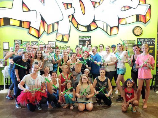 Pound Fitness! Classes Tues & Thur evenings & Saturday morning.