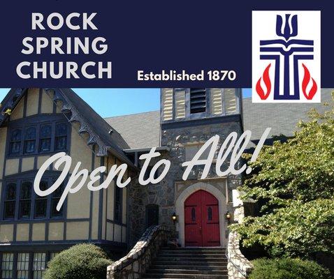 Rock Spring Presbyterian Church is welcoming and affirming to all!