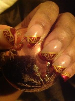 Love Emmie! She goes to work on those cuticles and listens to what you want and adds when you have no idea.