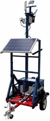 Custom solutions for businesses, estates, events with our mobile trailer with solar surveillance, lighting, and networking (POS)