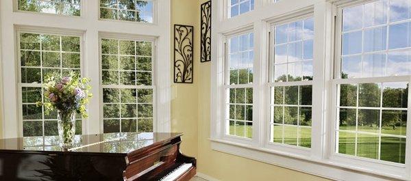 Custom Windows with insulated glass. Available in double and triple pane. Many styles and finishes available.