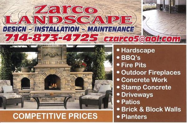 Zarco Landscape and Demoliton Services