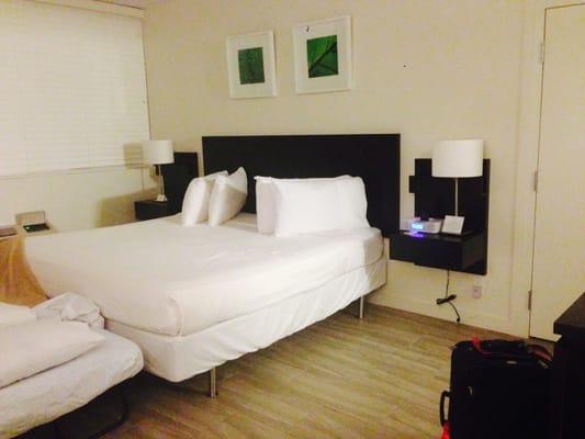 Felt like a posturepedic mattress. Nice. Room came with dehumidifier too.