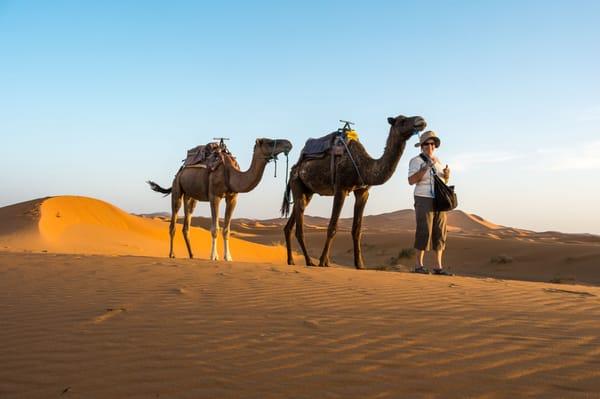 Me in the Moroccan Sahara dunes!