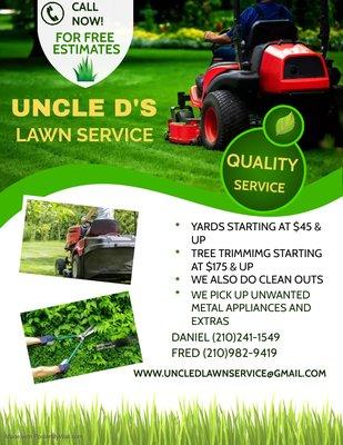 Uncle D's Lawn Service