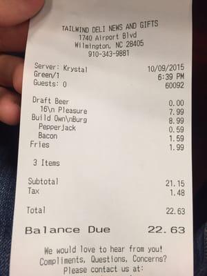 Jetstream Burger Bar and Grill l