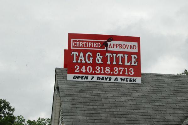 Certified Approved Tag and Title