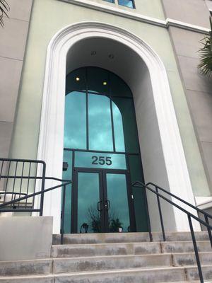 The office is located on the third floor in a subsection shared with a financial company.