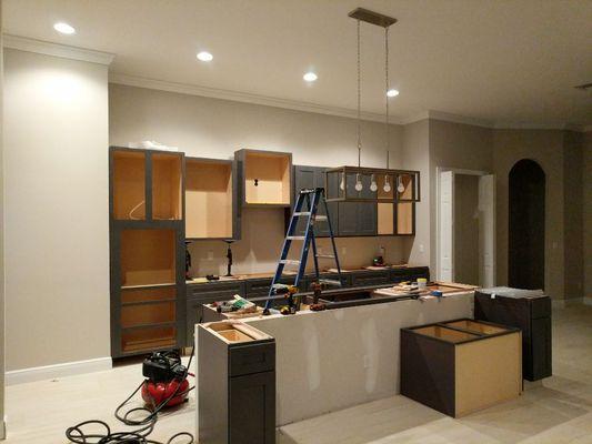 Finishing up a kitchen missing countertops