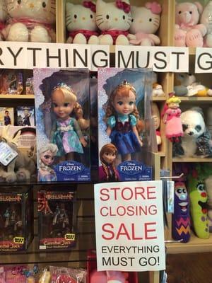 Frozen dolls 50% off
